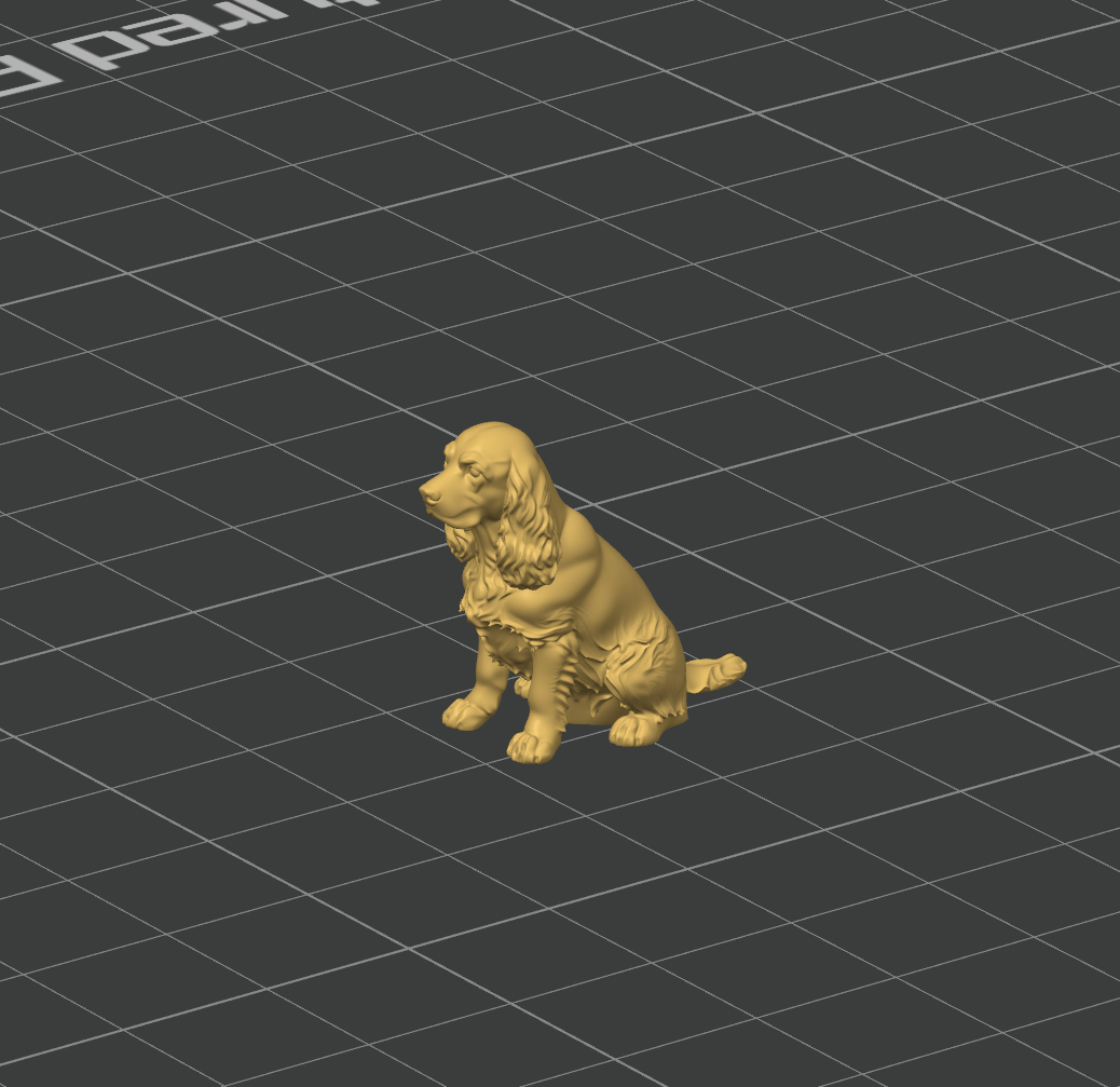 Miniatura 2 do modelo 3D Cocker Spaniel Dog Statue