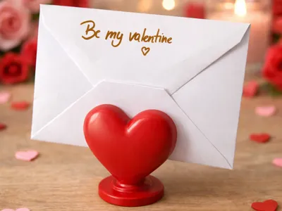 Valentine’s Day Heart Card Holder