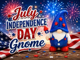 July Independence Day Gnome