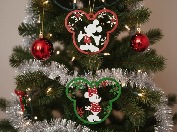 Ornements de Noël Mickey et Minnie
