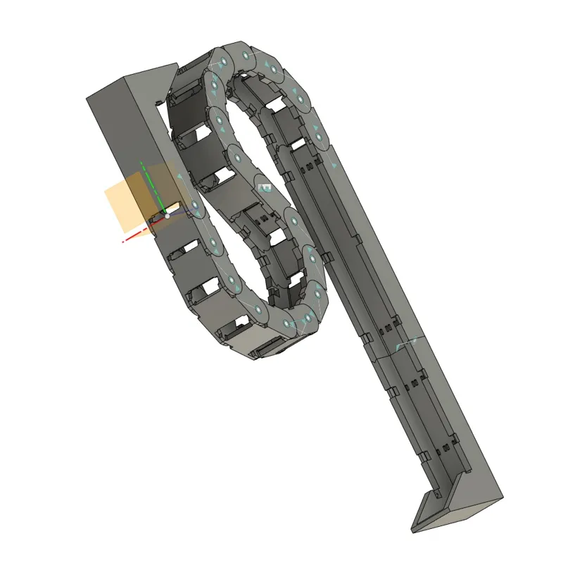 Cable Drag Chain for Adjustable Height Desk