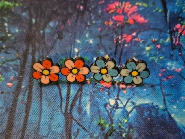 Flower Stud Earrings