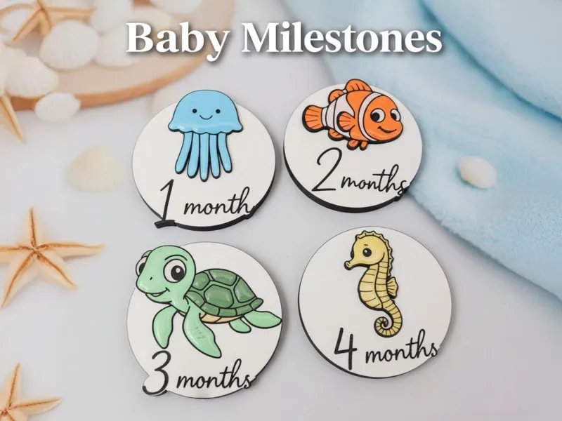 Baby milestones - Sea edition 1-4 months