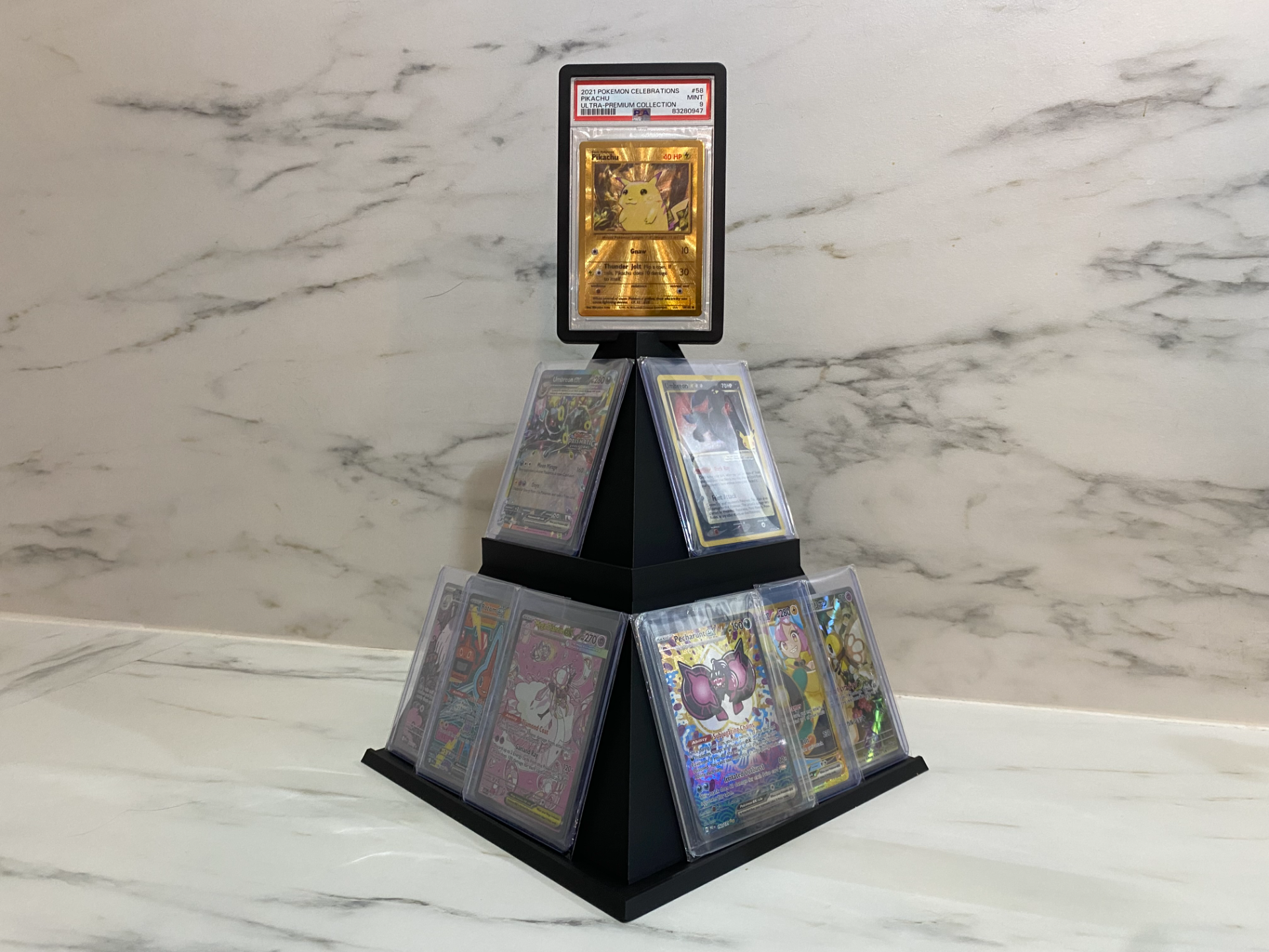 Large Quarter Pyramid Card Tower – 3 Levels