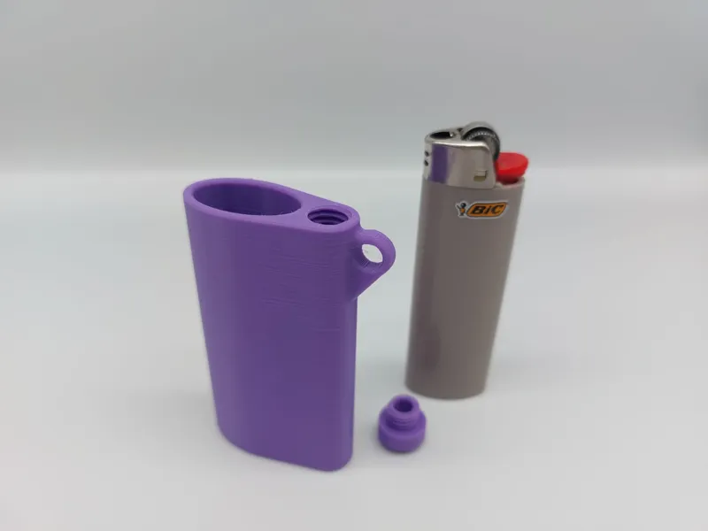 Bic Lighter  Case with Stash  - 33% Less Plastic