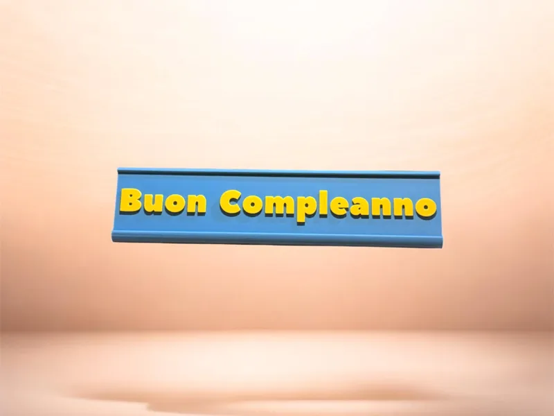 Scritta Buon Compleanno