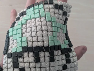 FlexiPixel Grid Flexible Pixel Art Fabric