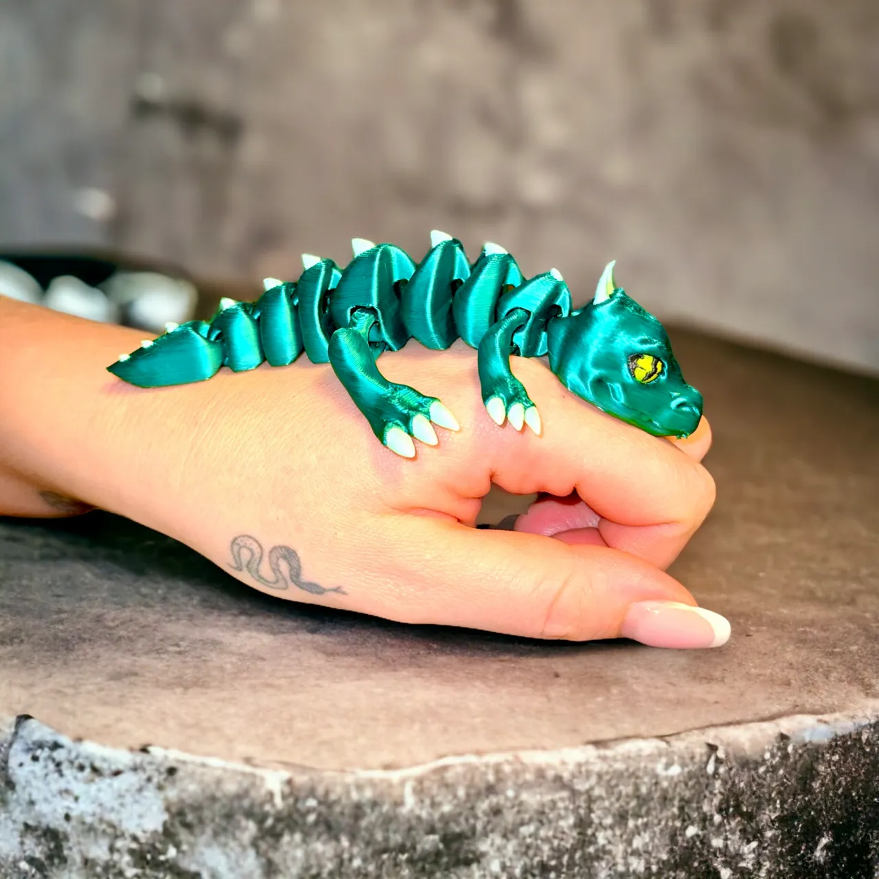 The Lizard-dragon evileye - flexible multi color - view 4