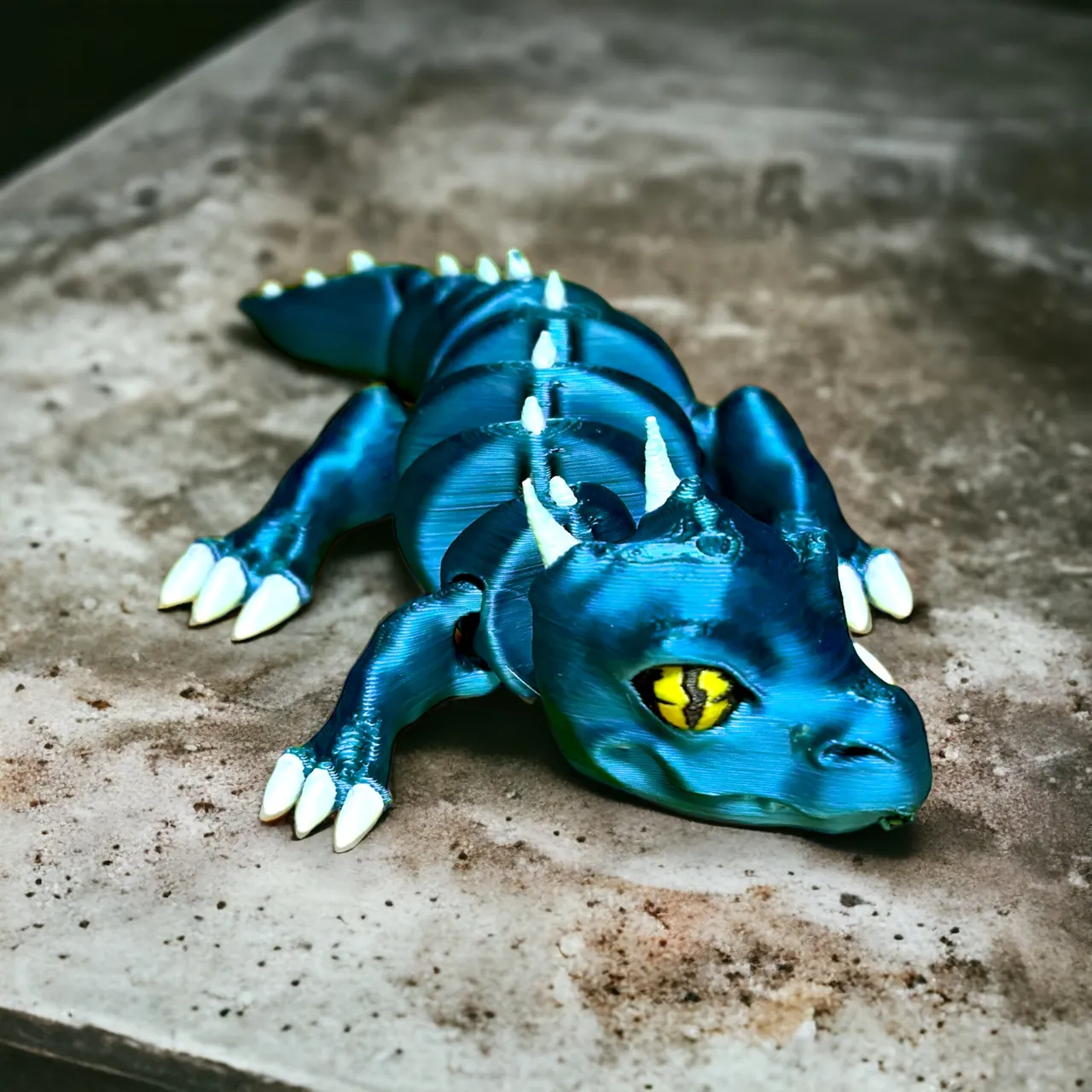 The Lizard-dragon evileye - flexible multi color - view 3
