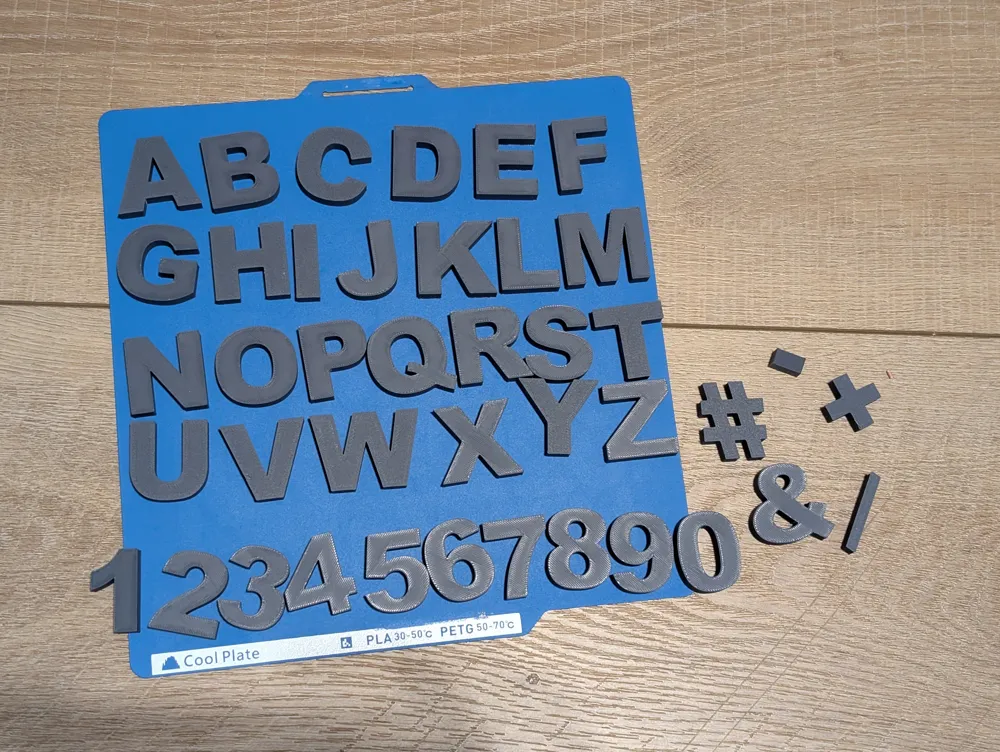 ARIAL BLACK Letters and Numbers - Free 3D Print Model - MakerWorld