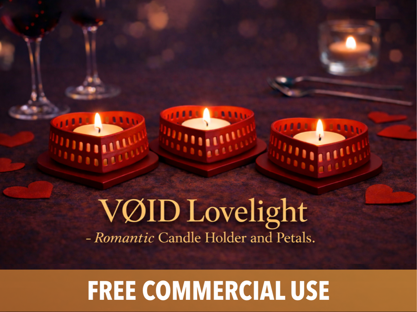 VØID Lovelight -  Romantic Dinner Candle & Petals