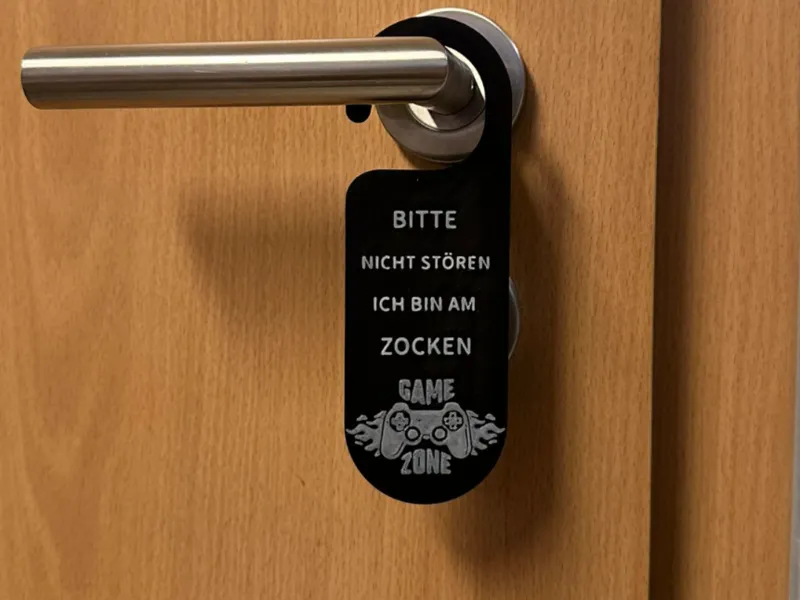 Türschild Gaming