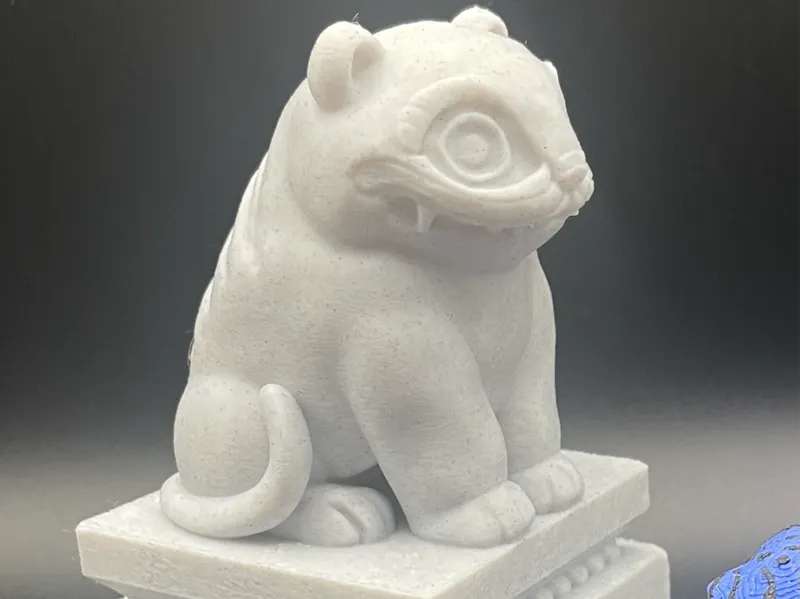 Tiger Statue gargoyle. K-pop DH architecture