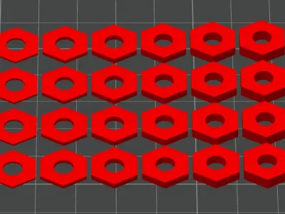 RC Car Wheel HEX Shims 0.5mm to 3mm