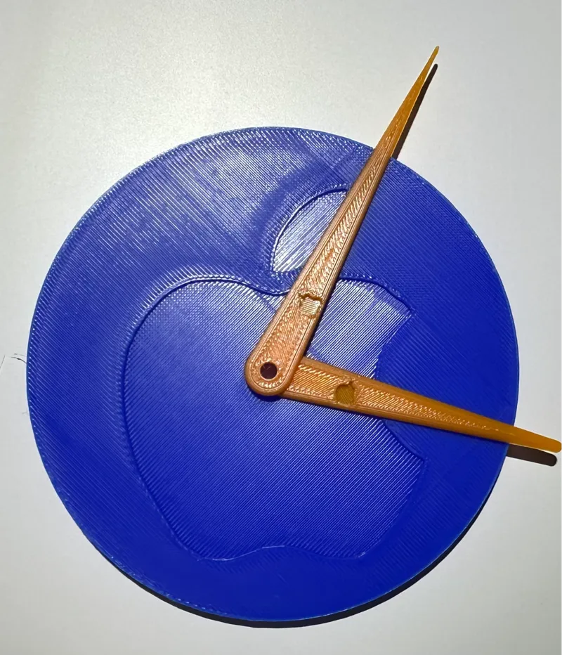 Apple Clock with Hands