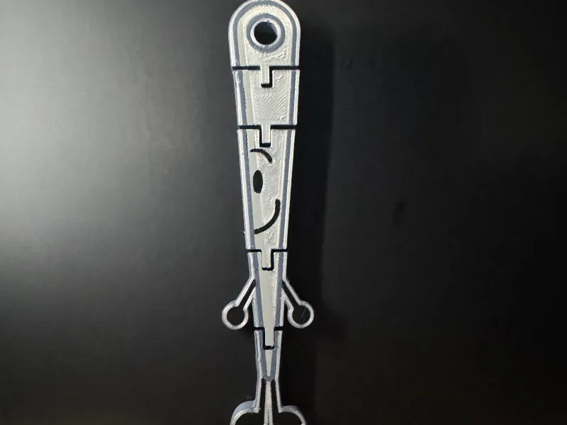 Needle BFDI Battle for Dream Island Flexi Keychain