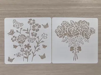 玫瑰花模版