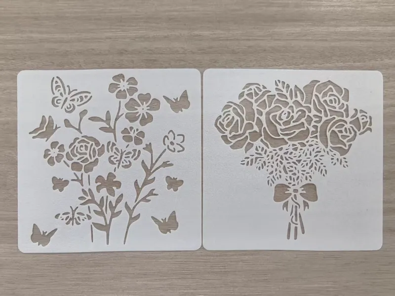 玫瑰花模版