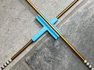 Golf alignment stick holder