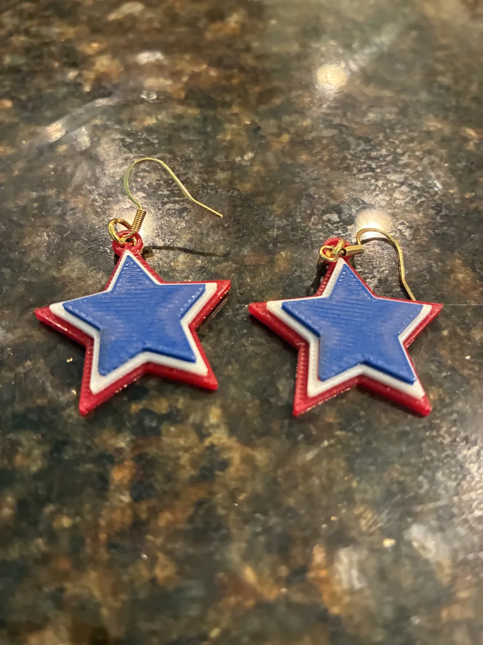 Patriotic Earrings view 3