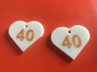 40th Birthday earrings milestone Celebration gift view 2