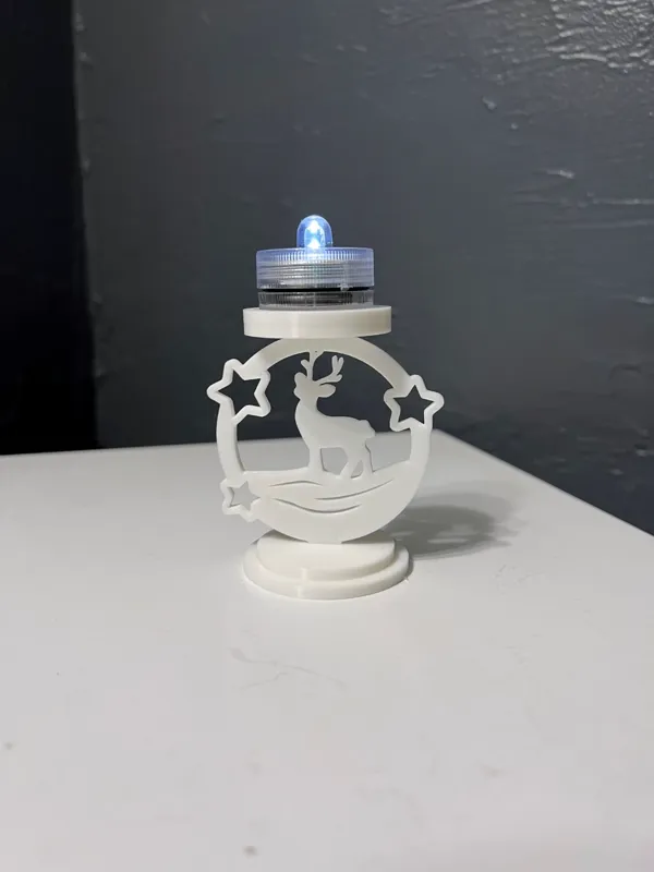 Photophore renne de Noël