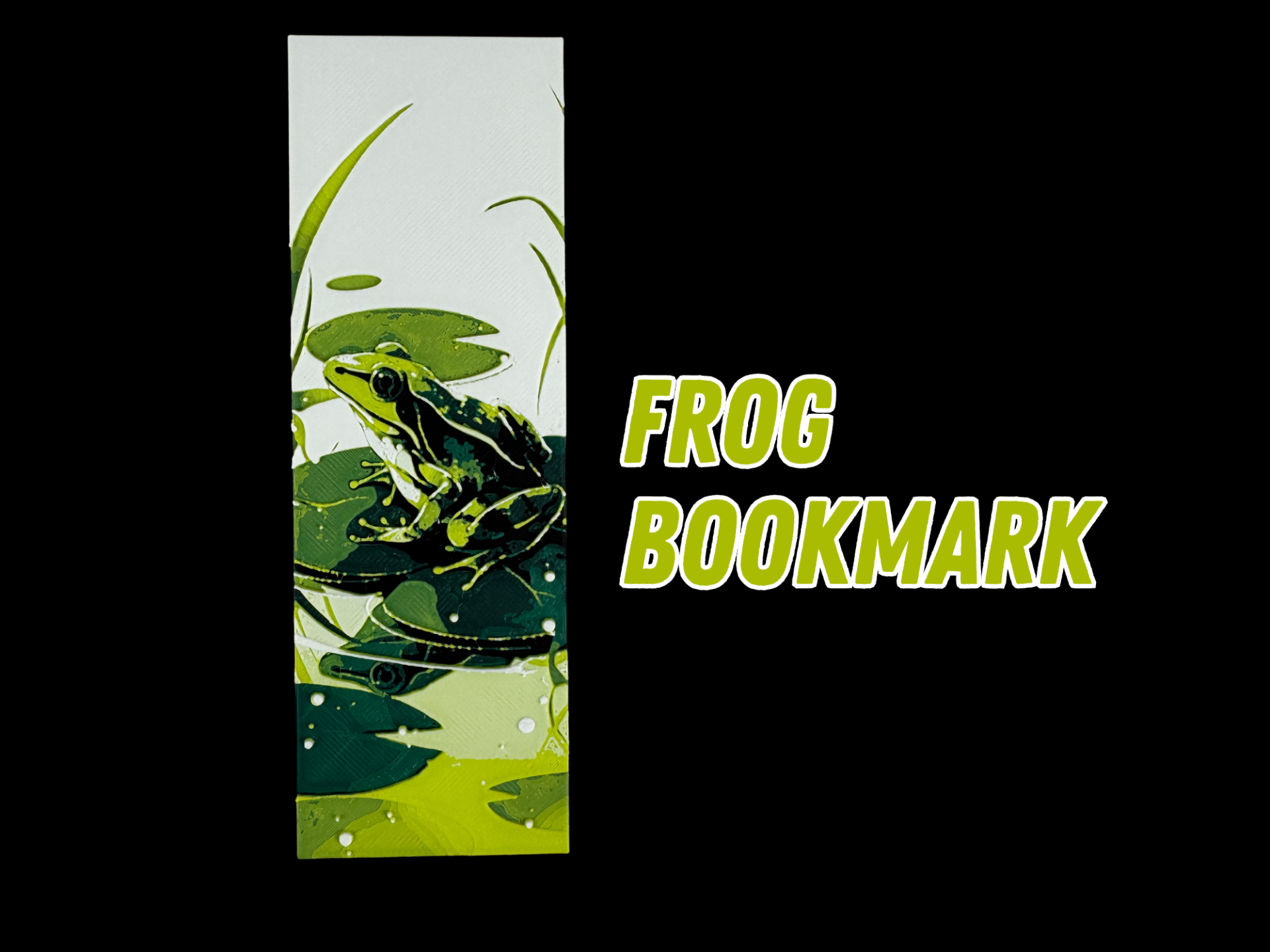 Miniatura 1 do modelo 3D Frog Bookmark 