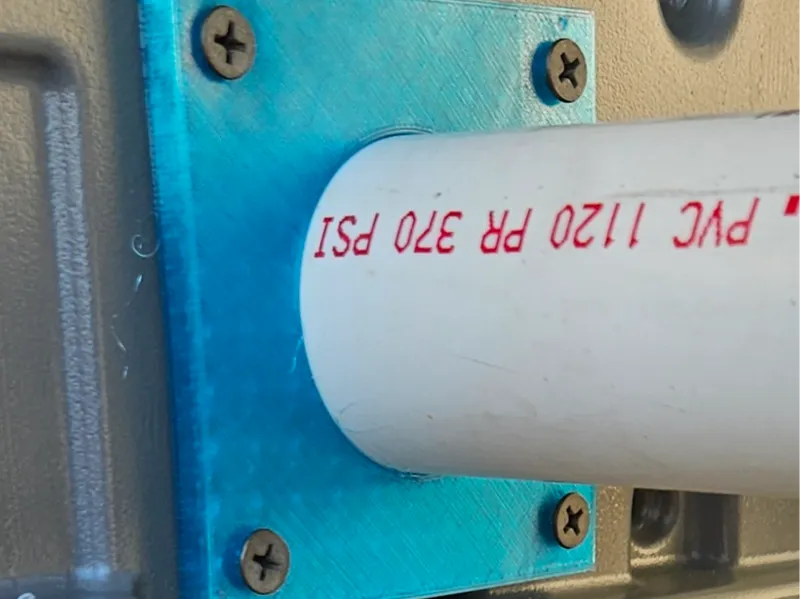 1-1/2" PVC Pipe Wall Escutcheon and Hanger