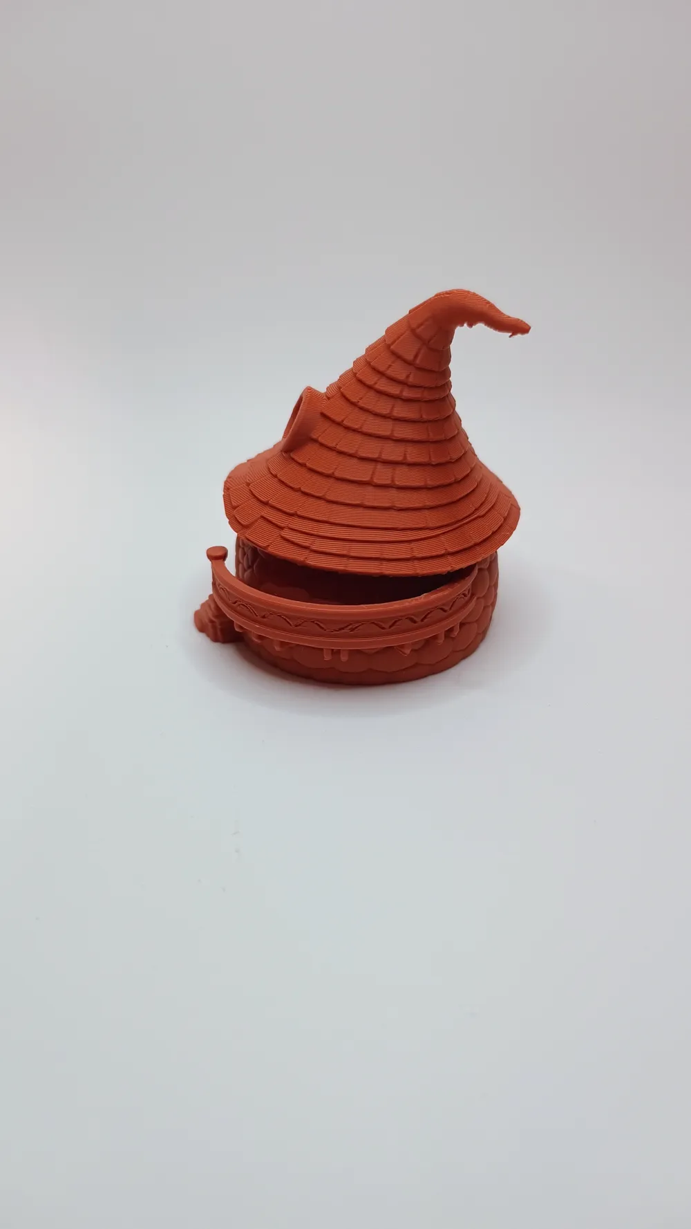 Witch Hat Round Hut with Balcony - Free 3D Print Model - MakerWorld