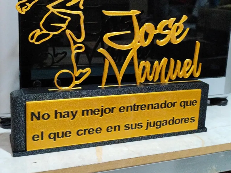 Placa de entrenador