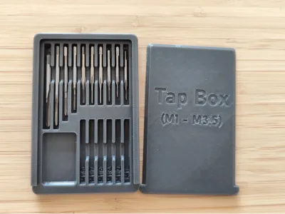 Micro Tap/Flute Storage Box V2: 16-Slot Organizer