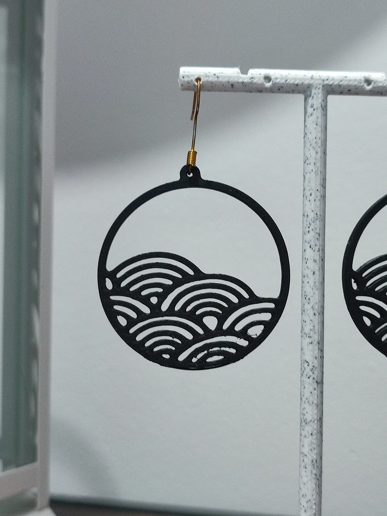 Aretes Olas Seigaiha view 4