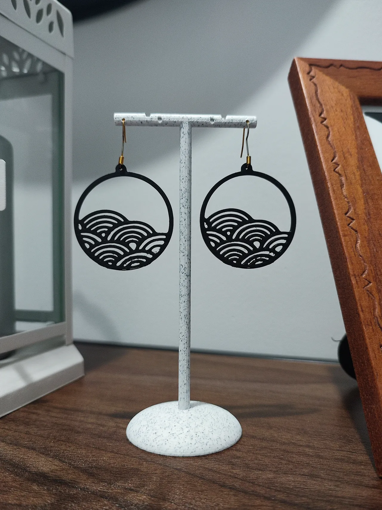 Aretes Olas Seigaiha view 2