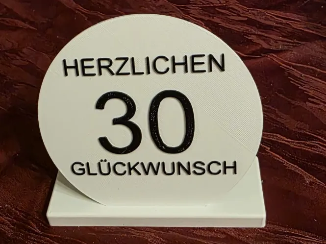 Geburtstag 30 Rund