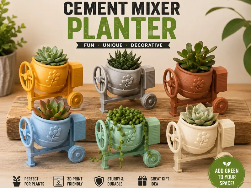 Cement Mixer Planter