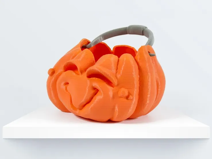 Pumpkin hallowen with handle