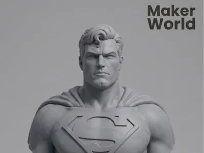 Superman Monochrome Bust