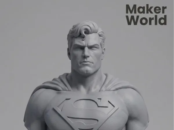 Buste Superman monochrome