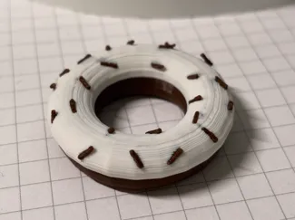 Cookie donut doughnut magnet with sprinkles