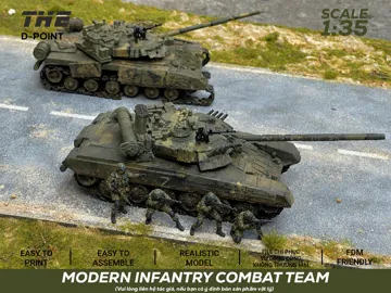 Figura decorativa: Modern Infantry Combat Team | 1:35 Scale Figures — vista de referencia 5