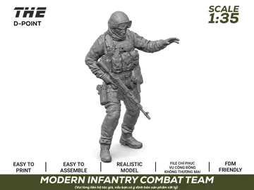 Figura decorativa: Modern Infantry Combat Team | 1:35 Scale Figures — vista de referencia 2