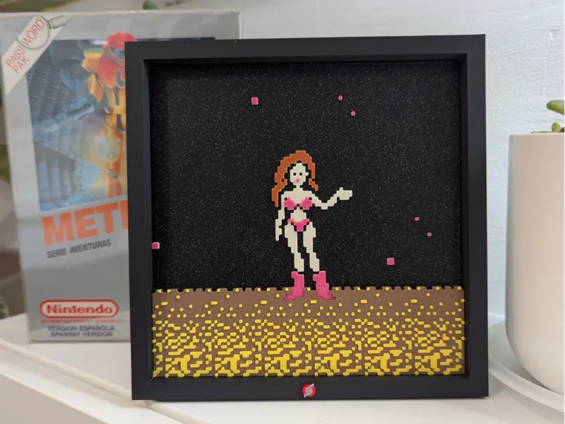 Metroid - Samus Aran Best Ending Pink Bikini - NES