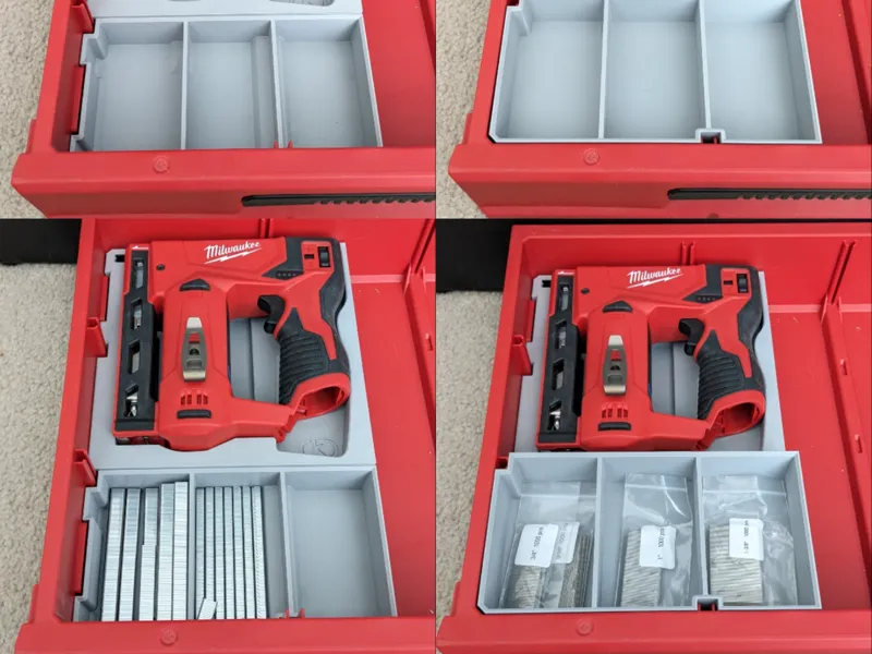 3 Drawer Bottom Left Third 3 Slot Stacking Storage