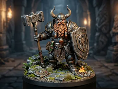 Dwarf Warrior for DnD