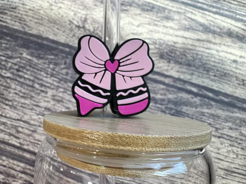 Crayon Teacher Straw topper