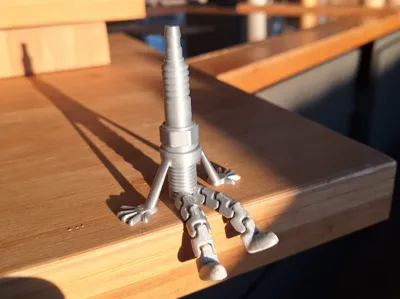 Articulated flexi sparkplug with legs