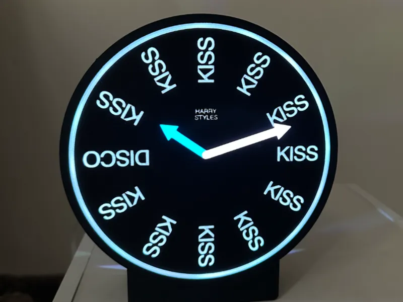 Harry Styles Clock Lightbox