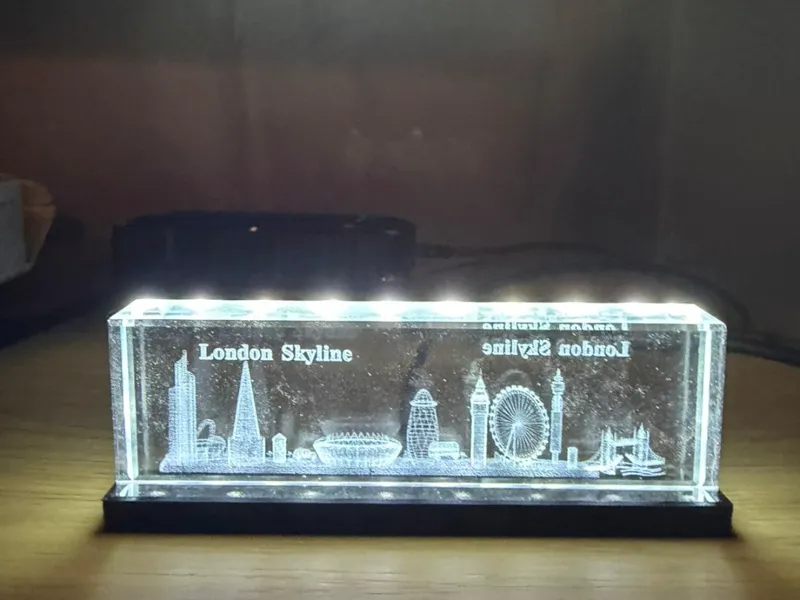glass model light