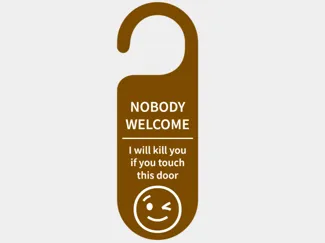 Door Sign For Introverts