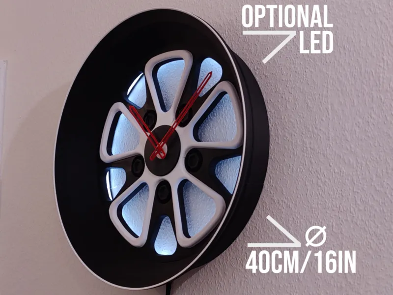 DeepDish Clock "Model Fuchs" Backlight Edition